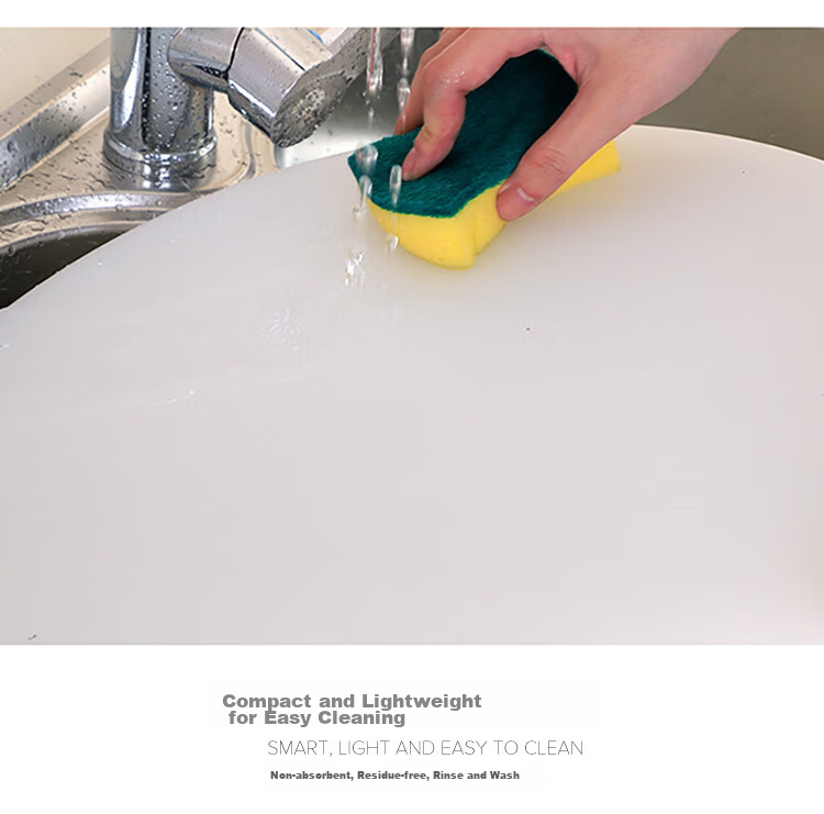 Universal Round Cutting Board 48x5cm Thickened PE Commercial Meat and Vegetable Chopping Board Plastic Butcher Block 5