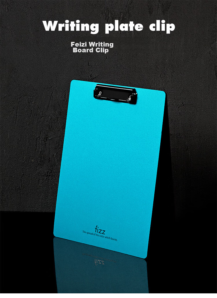 Fizz High-Quality A4 Thickened PP Writing Clipboard/Desk Pad/Hard File Folder/Office Supplies/Student Stationery Sky Blue A6383 1
