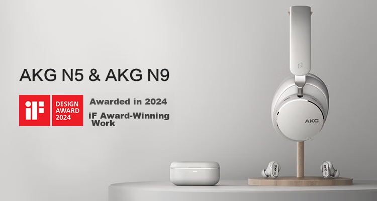 AKG N9 Flagship Sound Quality Over-Ear Wireless Noise-Cancelling Bluetooth Headphones 2.4G Quad-Mode Gaming Esports Music HiFi Compatible with Apple Huawei Black 4