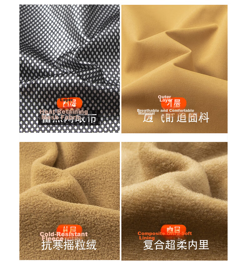EASTERN CAMEL 3-in-1 Men's Spring Autumn Outdoor Sports Mountaineering Windproof Waterproof Jacket Coat 5