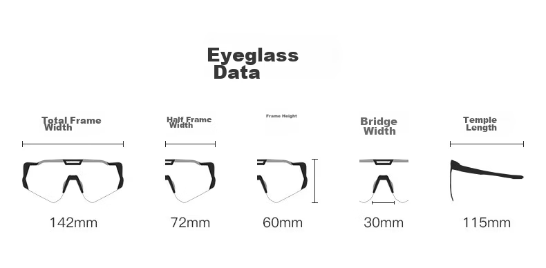 Lameda Anti-Fog Photochromic Cycling Glasses, Professional Bicycle Goggles, Windproof Road Bike Mountain Bike Protective Eyewear, White 21