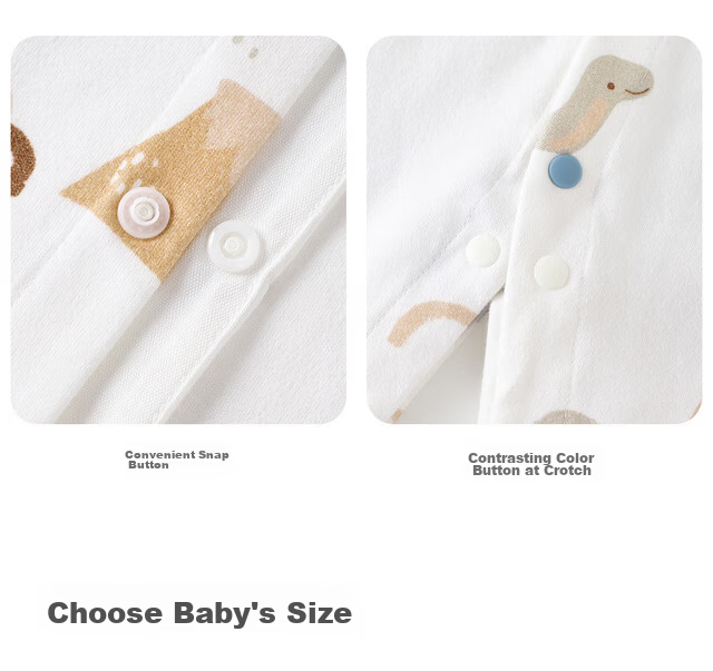 Tongtai Baby Romper Spring and Autumn Pure Cotton Newborn Clothes Baby Casual Outing Jumpsuit Crawling Suit Yellow 90cm 14