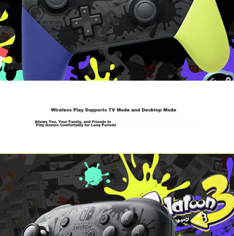 Nintendo Switch Pro Controller First Generation OLED Long-Lasting Gamepad Hong Kong Version, Guandao Limited Edition Controller, Switch Accessories, Bluetooth 3