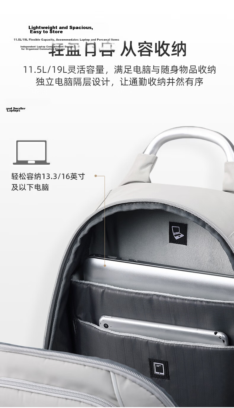 Samsonite Backpack Laptop Bag Unisex Business Commuter 13.3-inch Notebook Travel Bag Gift BP2 5