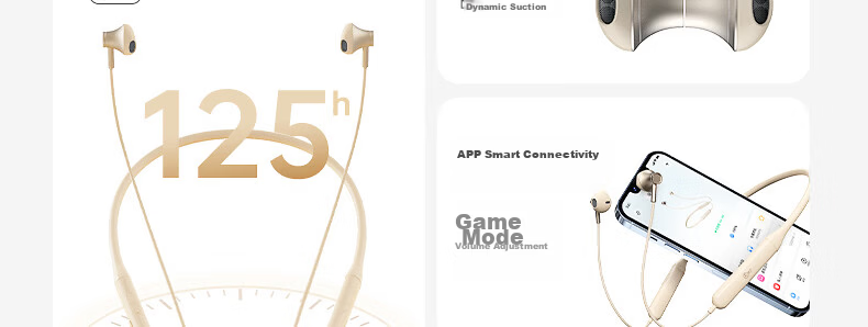IKF W1S Neckband Bluetooth Earphones, Semi-In Wireless Sports Headphones, Low Latency, High Sound Quality, Long Battery Life, Waterproof And Sweat-Resistant, Suitable for Phones And Computers, Sky Blue 17