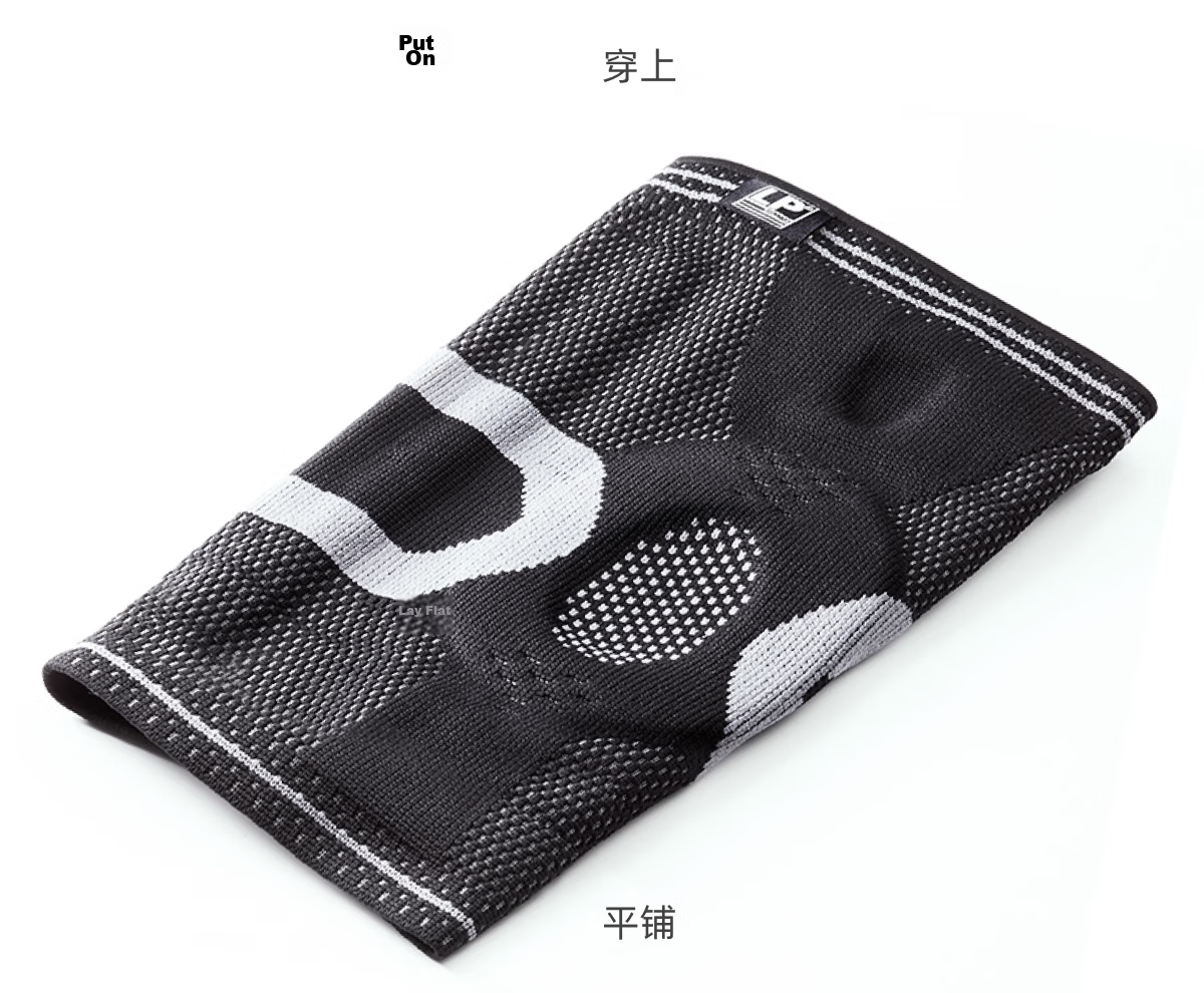 LP Sports Knee Brace with Double Spring Support for Basketball, Running, Outdoor Protection Equipment 170xt Black Precision XL 27