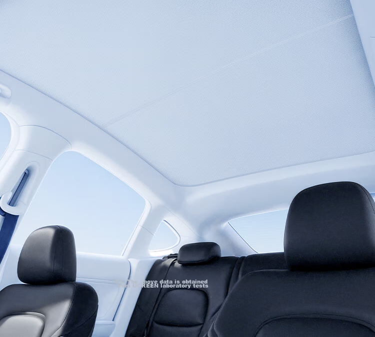 UGREEN Sunshade for Tesla Model Y 2021-2024, Double-Layer Cooling Heat Insulation Sunroof Shade 35