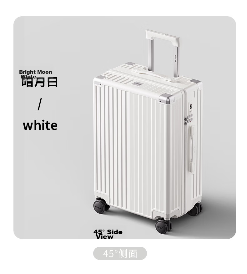 DULA Stylish Luggage with Cup Holder, Multifunctional Suitcase for Men And Women, Travel Case with Password Lock, Space Gray, 24 Inches 27