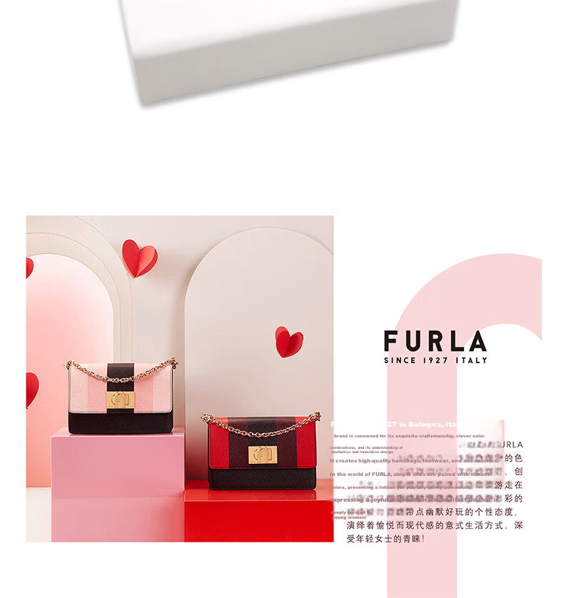 FURLA Women's Full-Frame VFU254 Fashionable Commuter Myopia Optical Glasses Frame 530891 Optical Glasses 24