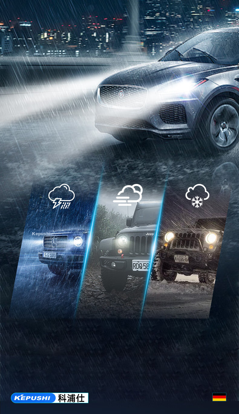 KEPUSHI Suitable for 9005 LED Car Headlights, Integrated High And Low Beam Laser LED Bulb, Ultra-Bright High And Low Beam Bulb 16