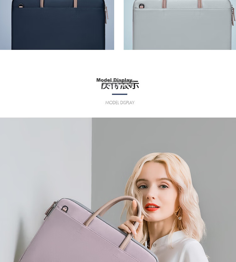 GOLF Laptop Bag for Women, 15.6-Inch Handheld Apple Notebook, Huawei Shoulder Crossbody Bag, Business Briefcase for Commuting 23