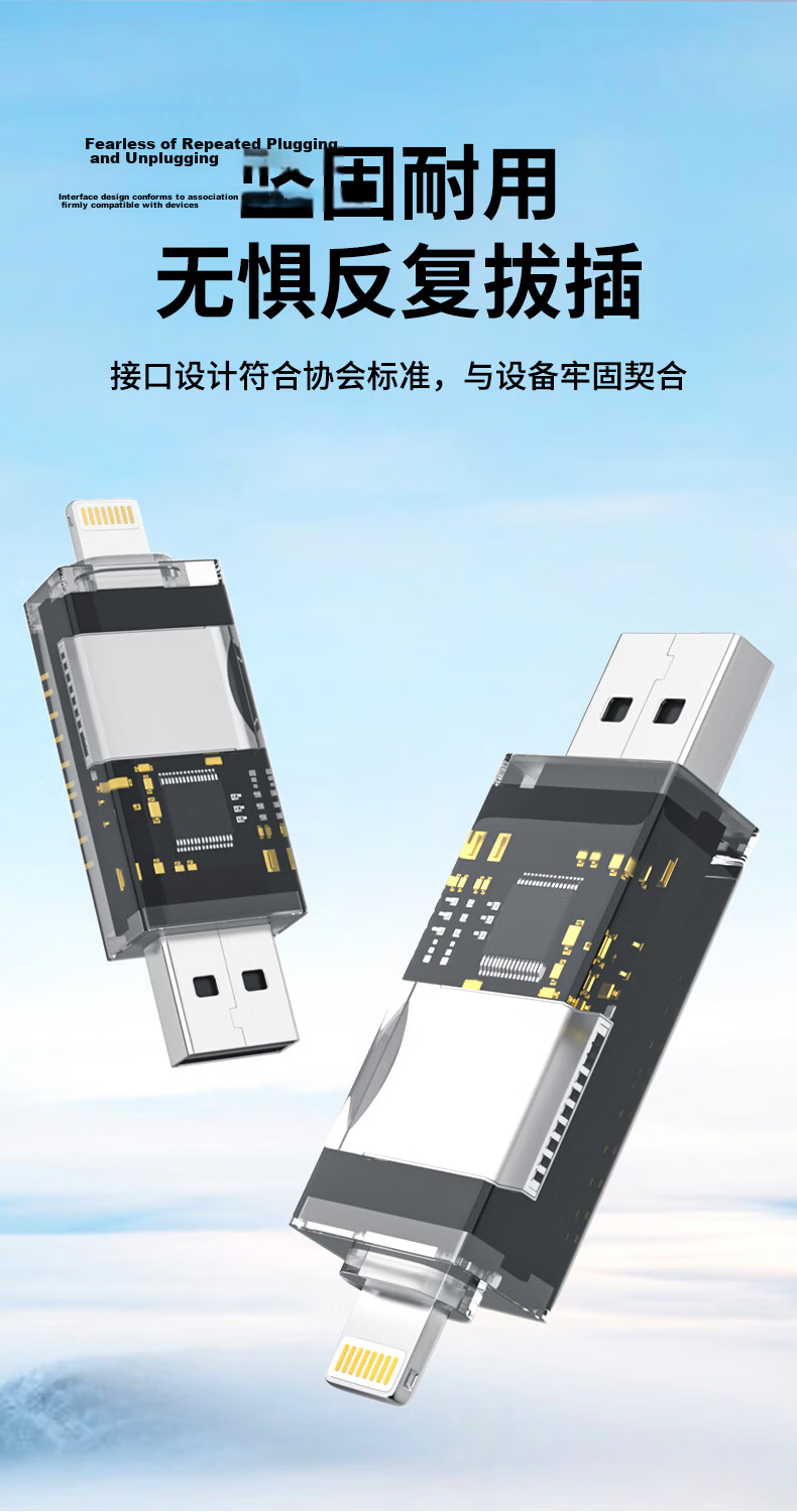 LinkStone USB/Type-C Card Reader SD/TF Dual-Function Two-In OTG USB-C Phone Card Reader Compatible with DSLR Cameras, Surveillance Recorders, And Memory Card Storage 6
