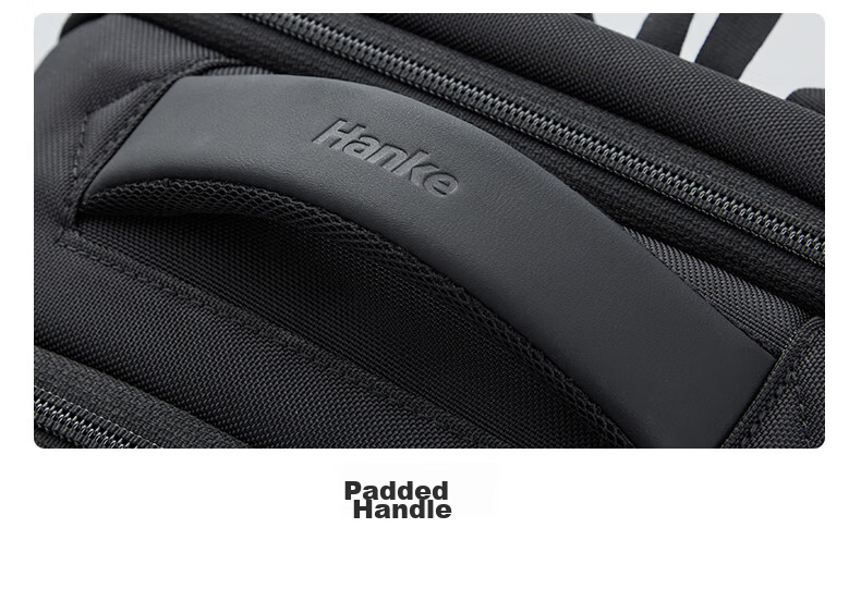 Hanke 30L Expandable Laptop Backpack 17-inch Classic Black Unisex Travel Commuter Business Large Capacity School Bag 42