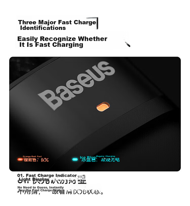 Baseus 3-in-1 Fast Charging Cable PD Type-C Charger Cable for Huawei Mate60 Pro iPhone 17/16/15/14 Pro Max Mobile Phone Computer Charger Cable Blue 10