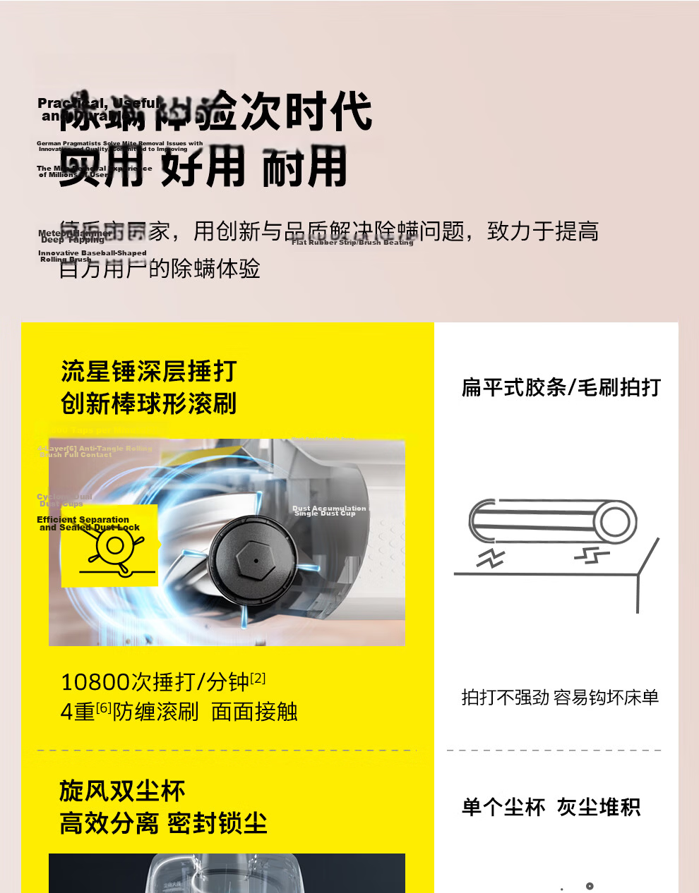 KARCHER Germany Kärcher Handheld Mite Removal Vacuum Cleaner Bed Vacuum Cleaner Mite Removal All-in-One High Suction UV Sterilization 65°C Hot Air Drying Bed Care MVH-M3 3