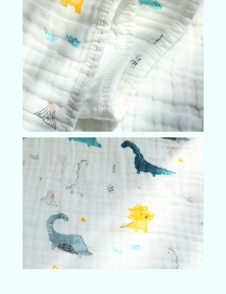 Grace Class A Pure Cotton Baby Gauze Bath Towel Unisex Infant Bath Wrap Newborn Large Towel Blanket 105*105cm 5