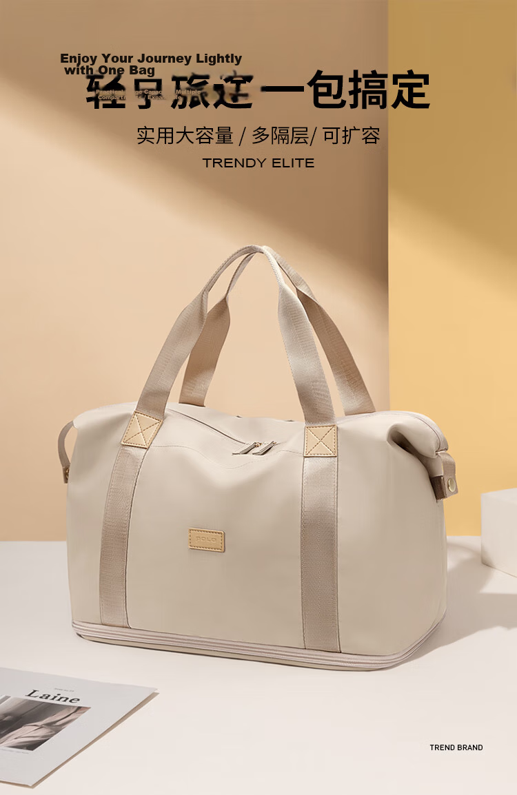 POLO Expandable Travel Bag for Women Travel Storage Bag Gym Bag Short Trip Business Handbag Birthday Gift for Girlfriend 1