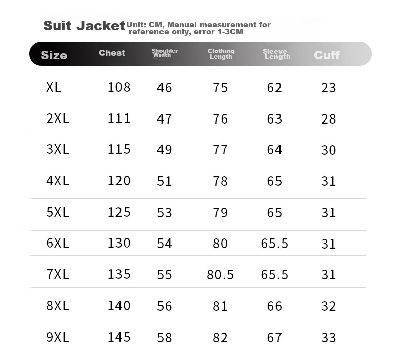 Dibinze Plus Size Men's Suit Set Loose Fit Big and Tall Formal Blazer Groom Best Man Wedding Attire 14