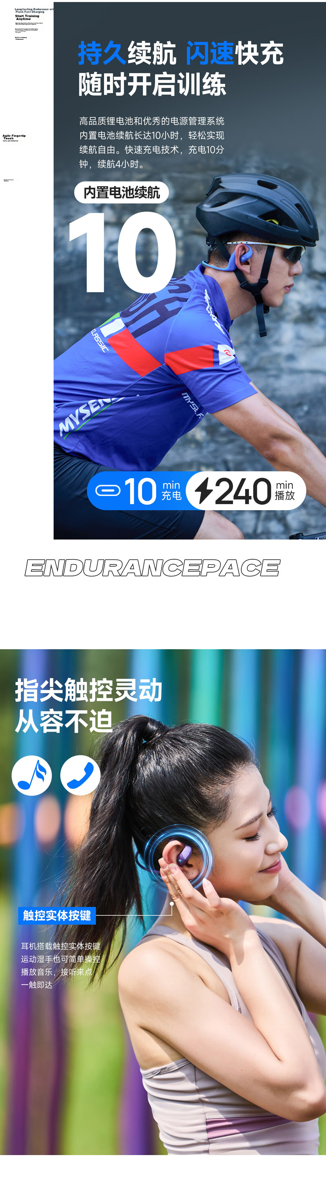 JBL PACE Open-Ear Sports Bluetooth Earphones Running Ear-Hook Comfortable Waterproof Apple Earbuds School Gift Canyon Green 10