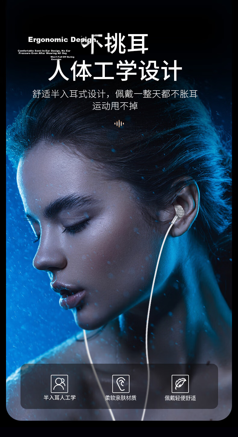 Chengao High-Quality Wired Computer Headset with Microphone Dual 3.5mm Plugs 2m Black for Exam Desktop Laptop Gaming Sound Card Live Streaming Microphone 2-in-1 8