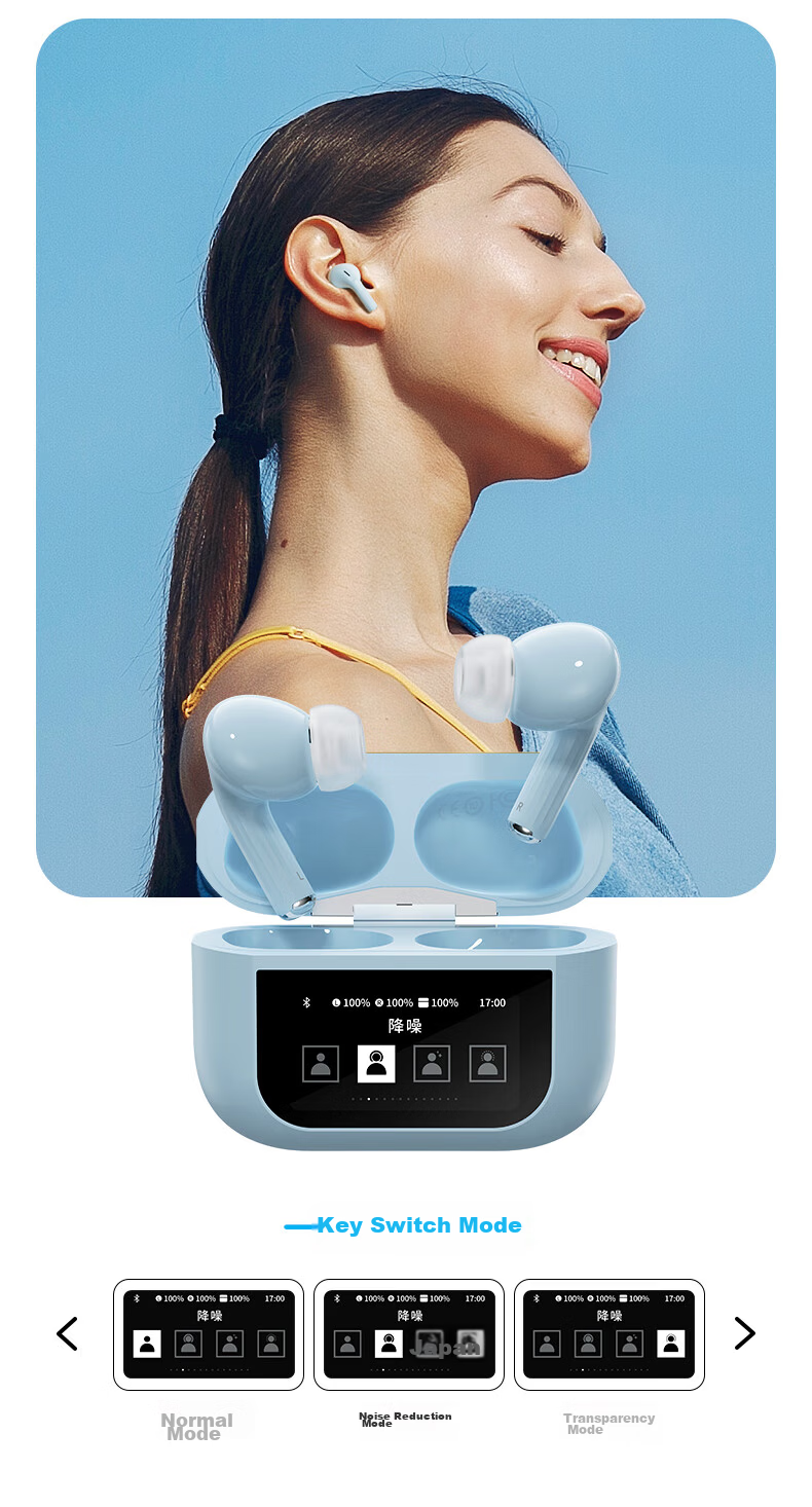 ROCK Doraemon Touchscreen Bluetooth In-Ear Earphones Soft Earplugs Noise Cancelling Call Long Battery Life Lossless Sound Sports Gaming Valentine's Day Gift for Men and Women 6