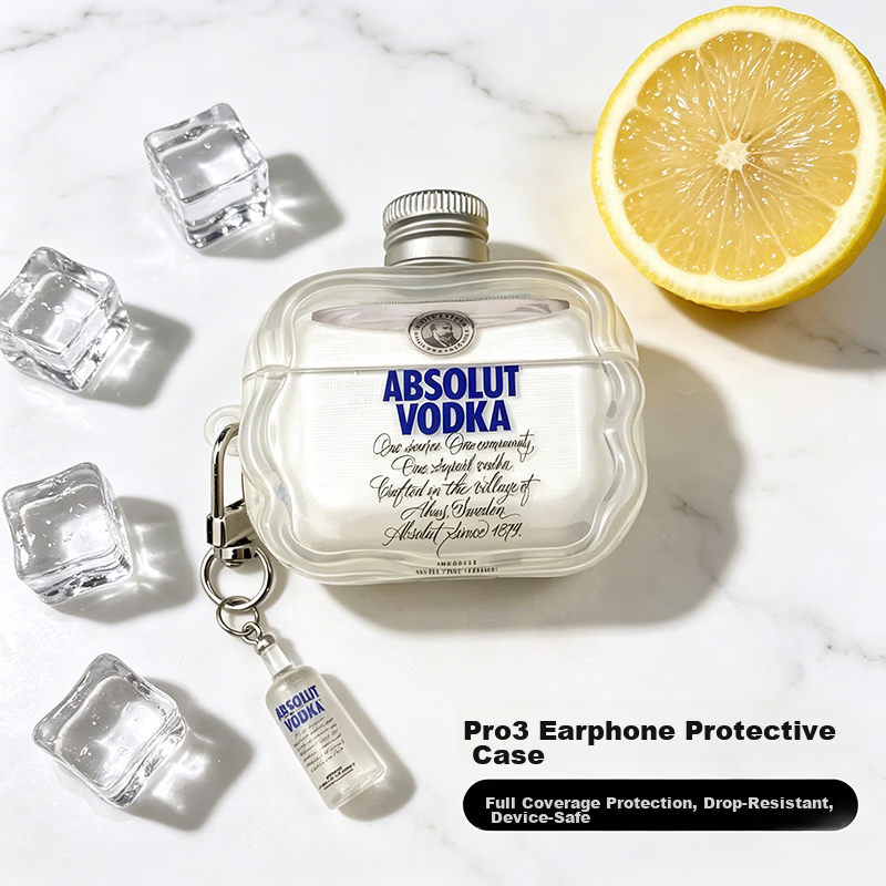 Incaida AirPods Pro 3 Protective Case [Vodka] Apple Wireless Bluetooth Earphone Case Shockproof Creative Non-Slip Cover Storage Box