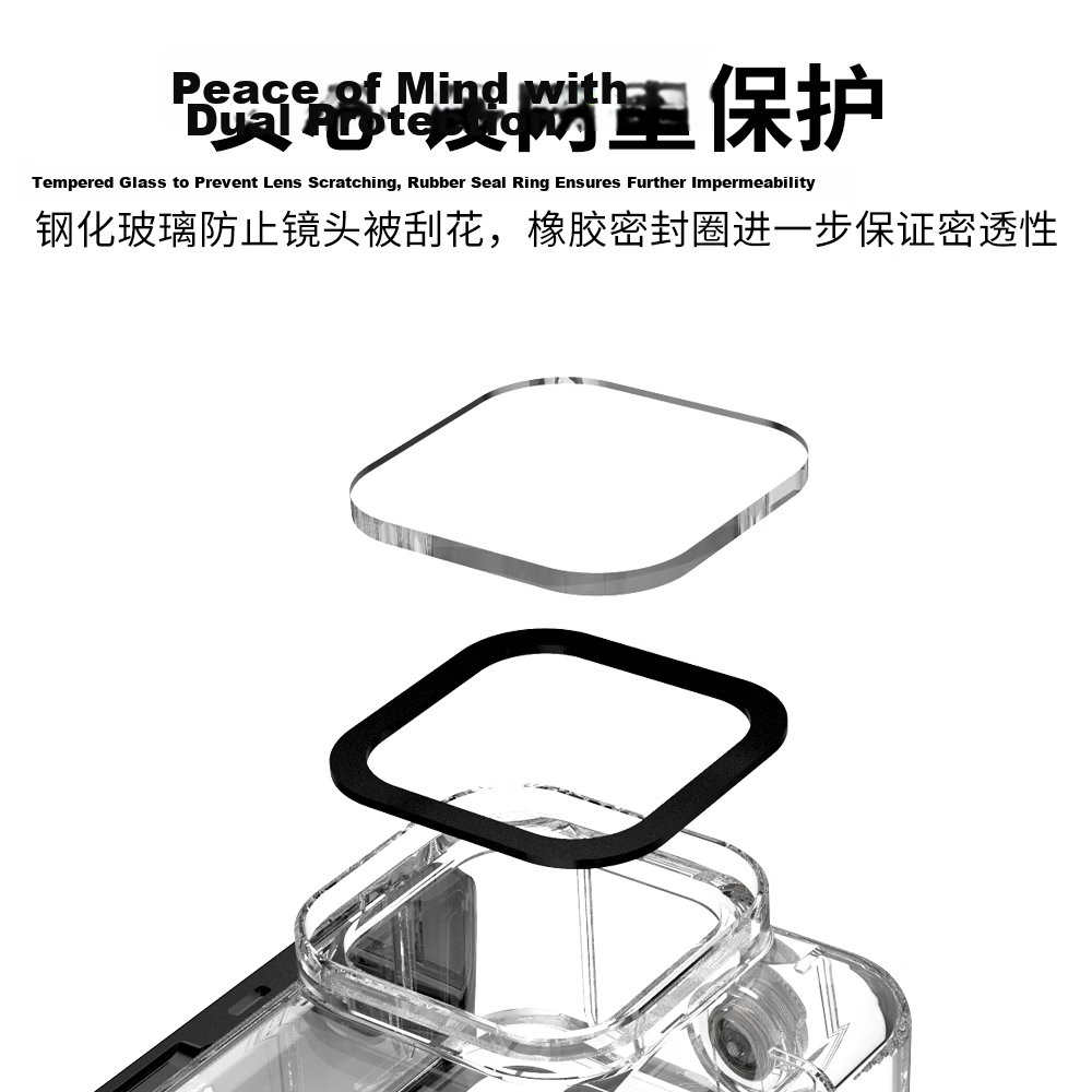 TELESIN Compatible Protective Case for GoPro 13/12, Rabbit Cage for GoPro 11 Frame, GoPro Protective Shell Compatible with Hero 10/9 for Horizontal And Vertical Shooting 8