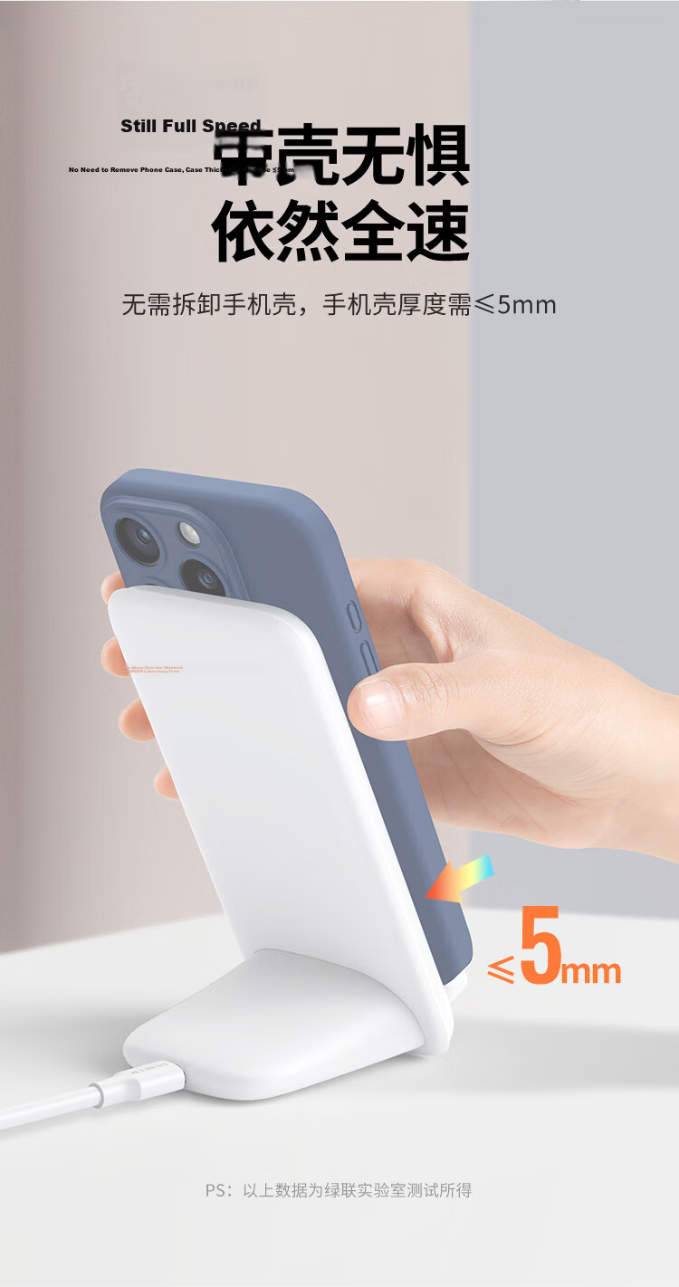 UGREEN Wireless Charger Stand for Apple iPhone 18/17/16/15/14/13/12/Pro Max, Vertical Fast Charging Dock, 15W Huawei Phone and Earphone Charger 14