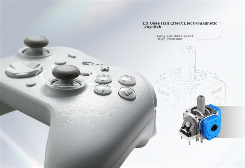 GuliKit Guli ES Pro Wireless Gaming Controller for Switch 2 with One-Key Wake-up, Compatible with Android, Apple, PC, Steam, TMR Joystick, Linear Type, Xbox Horizon 6 6