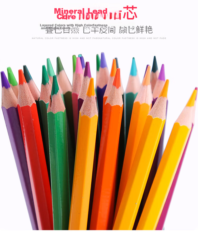 Faber-Castell Classic Knight Oil-Based Colored Pencils 48 Colors Hand Drawing Coloring Pens 115848 Red Metal Box Art Sketching Set 8