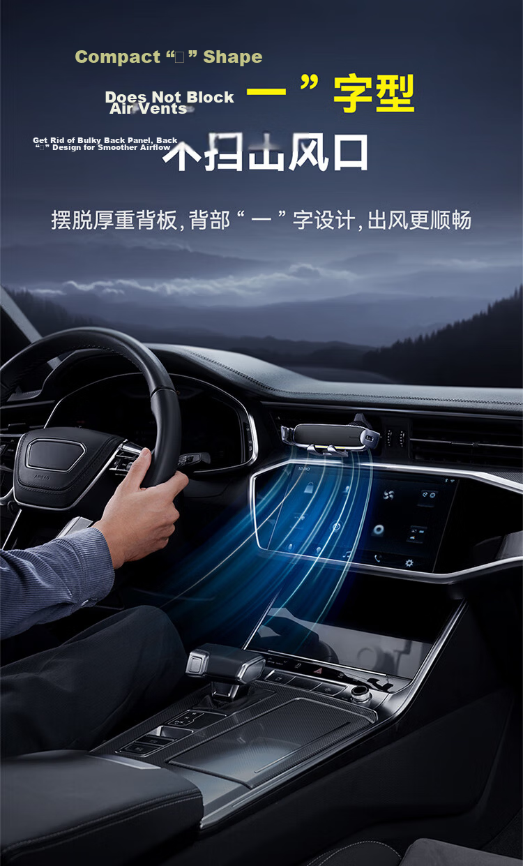 BASEUS Foldable Screen Car Phone Holder Air Vent Tablet Stand for Huawei Mate X5 X6 Xiaomi Oppo 9