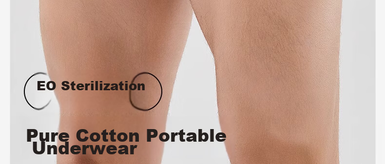 Guxu Disposable Men's Pure Cotton Sterile Travel Boxer Briefs Wash-Free Daily Disposable Men's Travel Underwear 8 Pieces 7