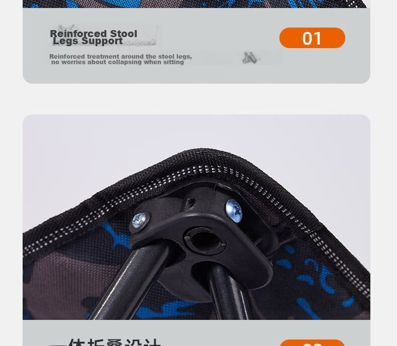 CAMEL Outdoor Folding Chair Camping Picnic Aluminum Alloy Stool Fishing Stool Art Sketching Small Folding Stool 173CA1F128 13