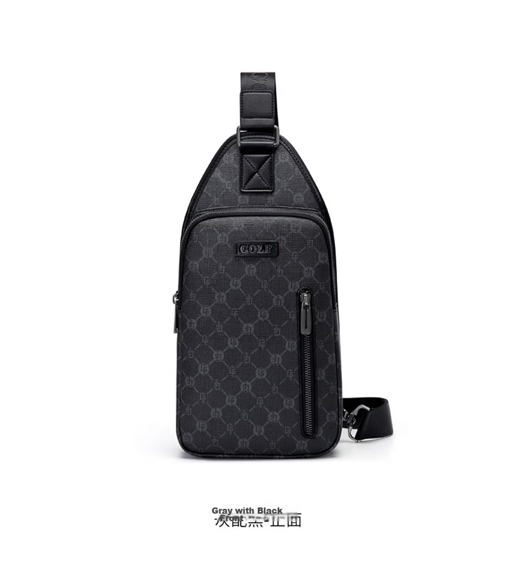 GOLF Men's Large Capacity Chest Bag Printed Crossbody Shoulder Bag Casual Business Small Backpack Phone Bag Trendy Sports Bag 16