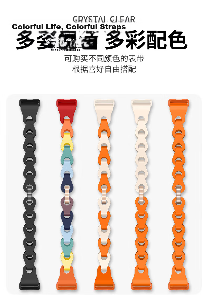 Binghong Suitable for Huawei Band 8 Strap, Silicone Huawei Band 10 Strap, Bracelet for Huawei Band 9, Women's Huawei Band 8 9 10 NFC Strap, Men's Wristband - Seven Colors 3