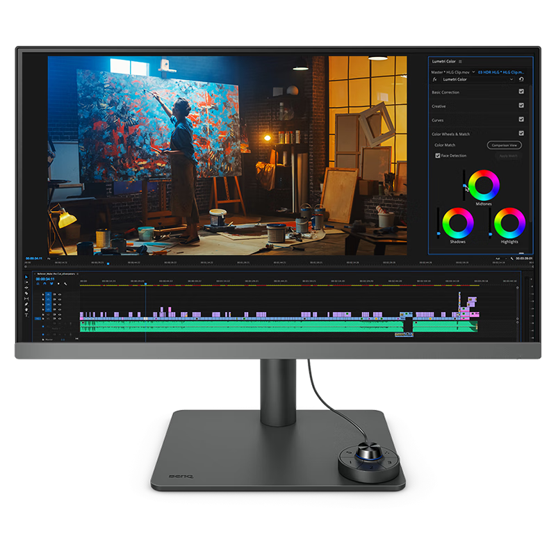 BenQ PD2706U, 27-Inch 4K HDR400 Professional Design, Dual P3 Color Gamut, Type-C 90W Rechargeable, KVM/PBP/PIP Efficient Multi-Screen Display