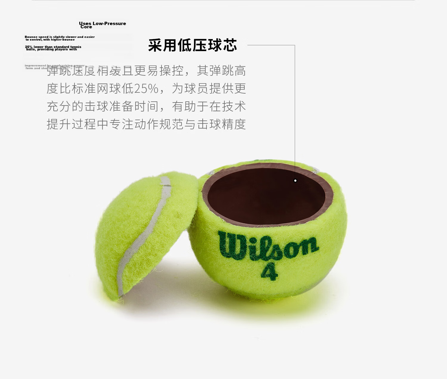 Wilson Training Tennis Balls for Children And Teenagers, STARTER PLAY BALLS WRT137400 3