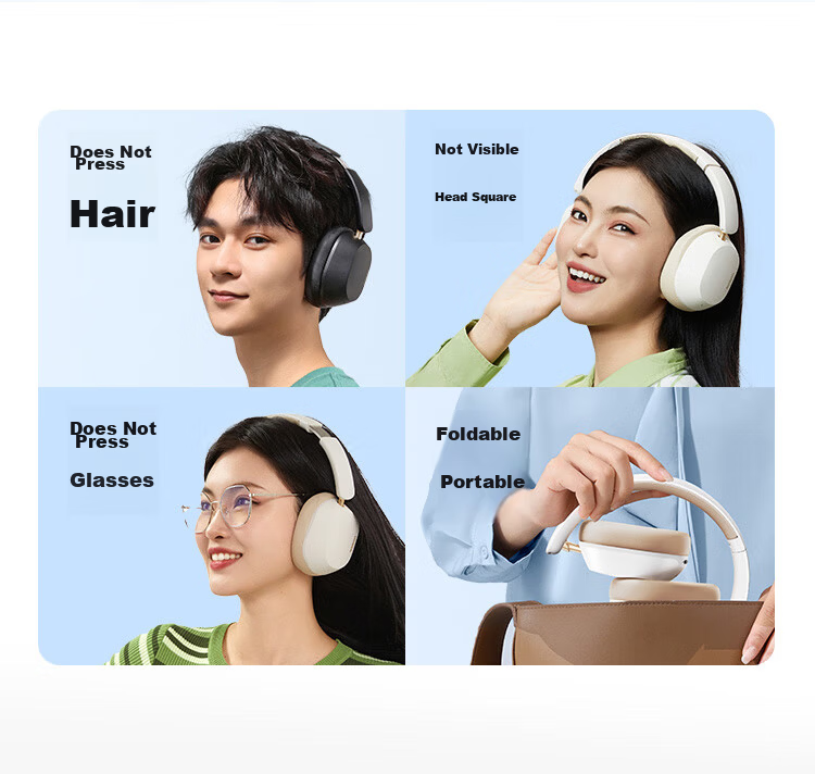 UGREEN Max2 Wireless Bluetooth Headphones with AI Call Noise Reduction, 80-Hour Battery Life, Sports Gaming Headset Compatible with Apple, Huawei, Xiaomi, Gift Idea 23