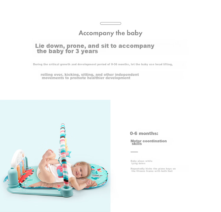 Beienshi Baby Gym with Foot Piano, Gift Box for 0-1 Year Old Newborns, Musical Toy G104 Remote Control Versio 4