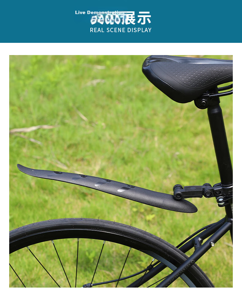 Flying Pigeon Mountain Bike Mudguard Folding Bike Road Bike Front and Rear Wheel Waterproof Extended Fender Universal 25