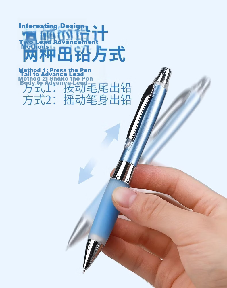 Uni Mitsubishi (Uni) Swing-Out Core Automatic Pencil, Soft Rubber Grip, Student Activity Pencil M5-618GG, 0.5mm, White Rubber Green Shaft 6