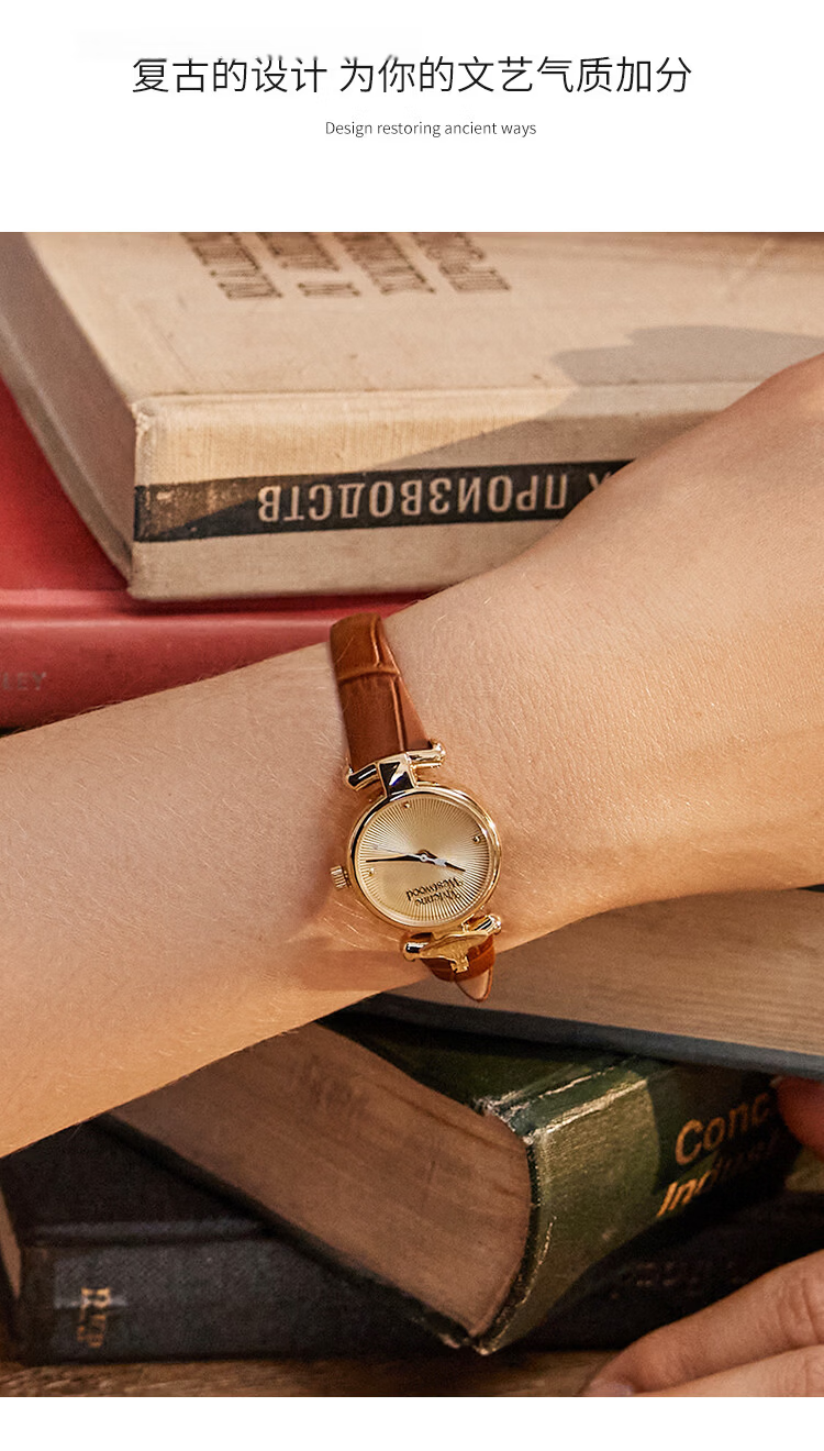 Vivienne Westwood Women's Leather Strap Watch, Birthday Gift for Girlfriend, Valentine's Day Present VV168GYTN 6