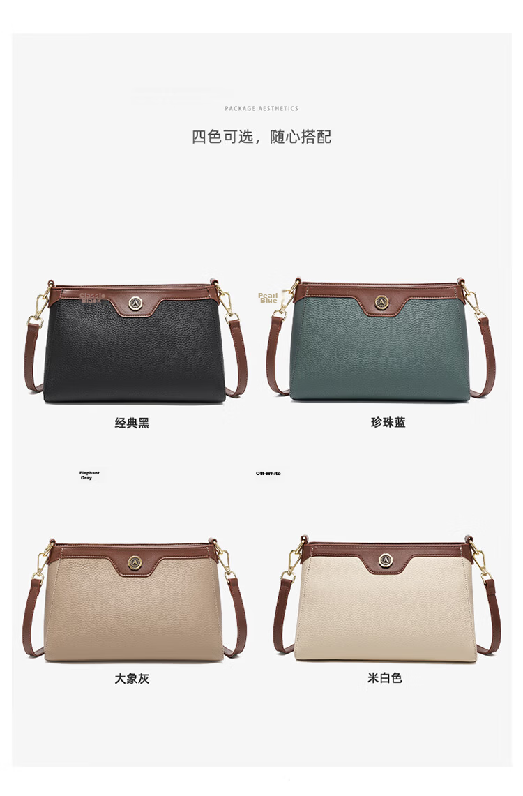 Aokang Women's Trendy Cowhide Phone Bag Premium Small Square Light Luxury Crossbody Shoulder Bag Birthday Gift for Mom and Wife 13