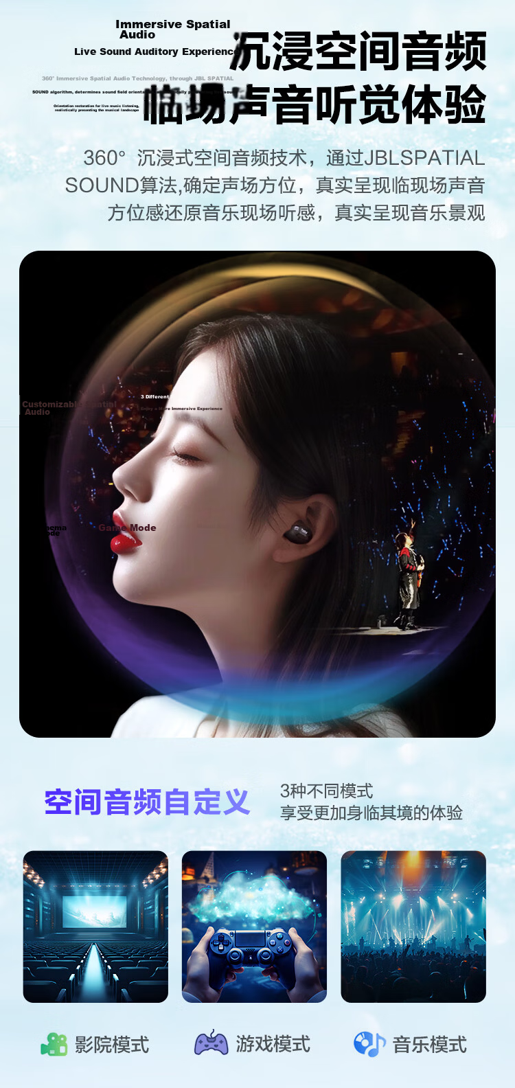 JBL LIVE BUDS 3 Smart Touch Active Noise Cancelling True Wireless In-Ear Bluetooth Earphones, Commuter Long Battery Life High-Fidelity Dustproof Waterproof Music Headphones, Blue 7