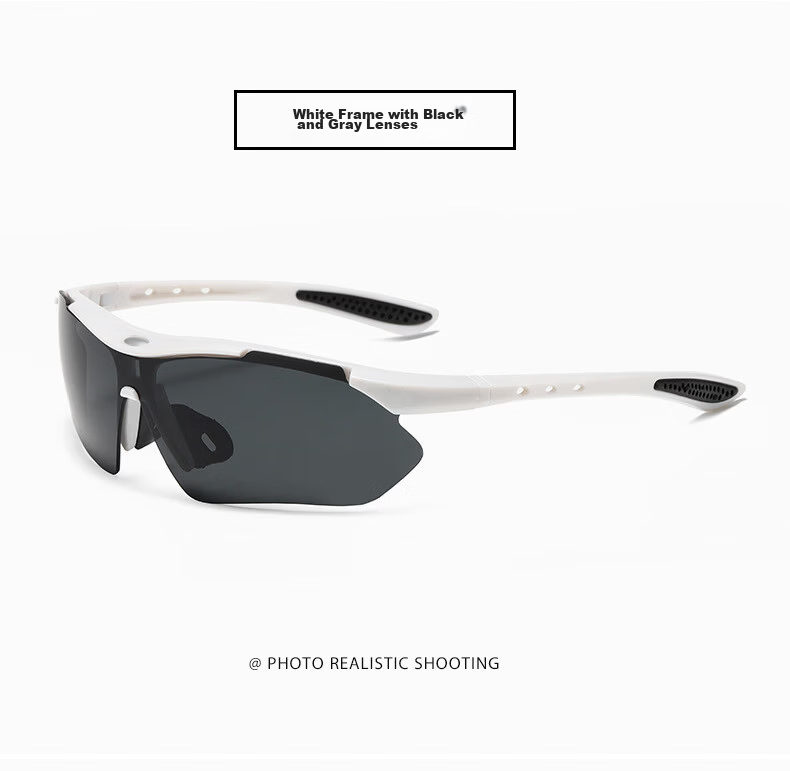 LESCA LUNETIER Marathon Glasses, Ultra-Light Running Professional Sunglasses, Outdoor Sunglasses for Cycling, Trendy Windproof Goggles for Men And Wome 24