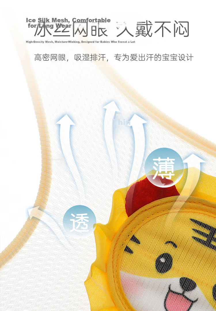9i9 Baby Knee Pads Crawling Elbow Guards Adjustable Mesh Yellow 1 Pair 6