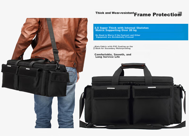 SVATIN HDV5024 Multi-Camera Multi-Lens Professional Photography and Videography Bag Matrix Load-Bearing Camera Bag with Accessories and Laptop Compartment 4