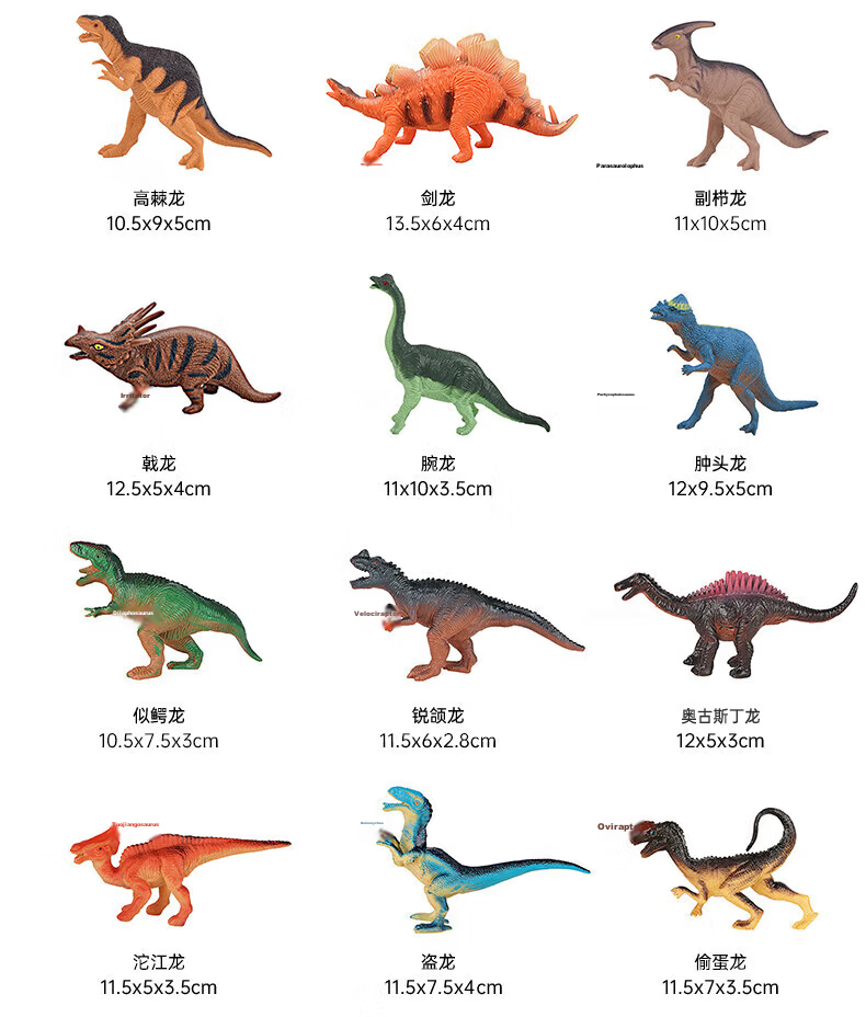 Beienshi Children's Toy Animal World, Boys' Educational Realistic Model Set with Storage Box, Birthday Gift, 60 Pieces 17