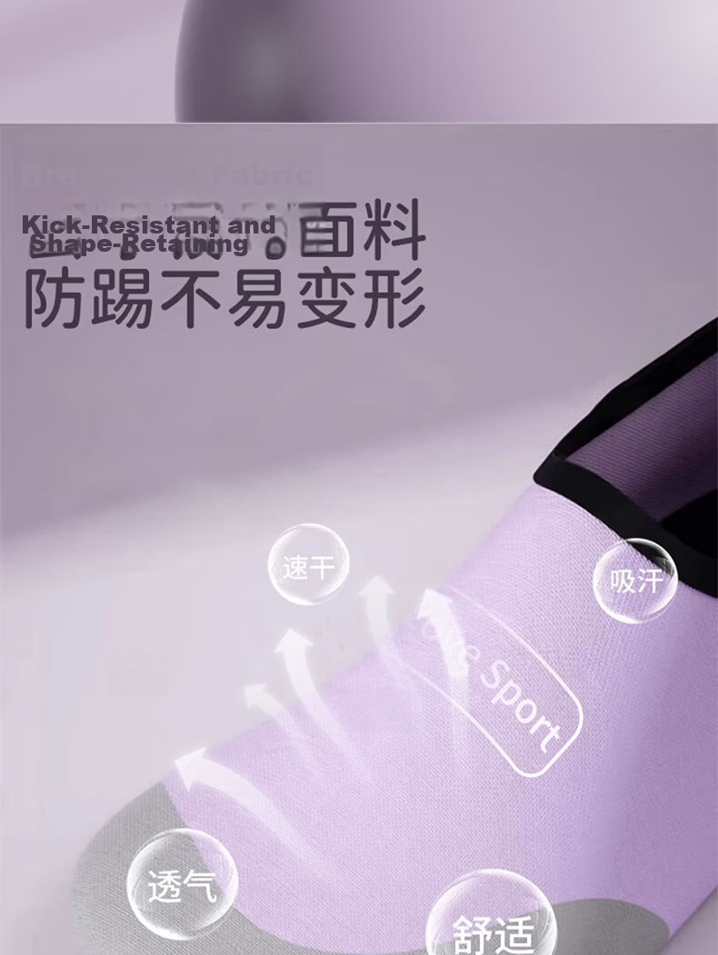 XUEXIMAN Yoga Shoes for Women, Indoor Exercise Pilates Sports Jump Rope Non-Slip Soft Sole Silent Running Fitness Floor Training Shoes 2