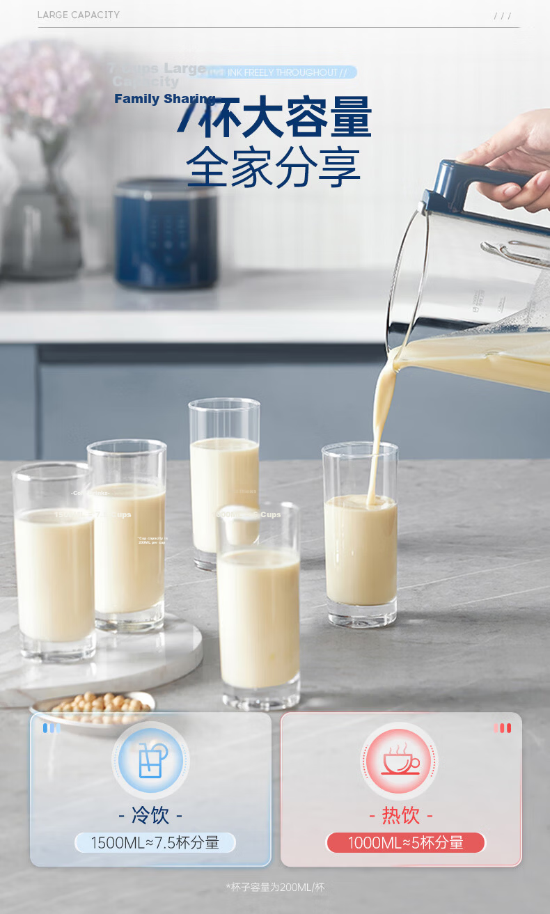 Morphyrichards Gentle Blender, Home Use 1.5L Heating No-Cook Soy Milk Maker, Goddess Day Gift, Multifunctional Timer Juicer Machine, Juice Maker, Baby Food Processor MR8202A White 10